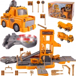 Stavební parkoviště transformující se v auto