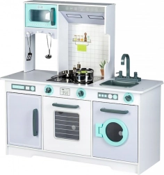 Velká dřevěná dětská kuchyňka s příslušenstvím ECOTOYS