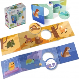 Sada 3 interaktivních leporel Zvířátka KukiKuk