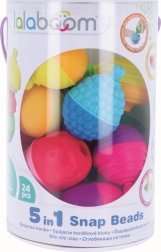 Trefl Stavebnice Lalaboom 5v1 Spojovací korále 24 dílů