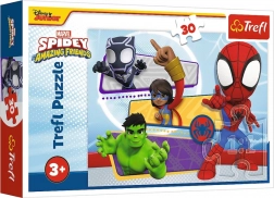 Puzzle 30 dílků – odvážný Spidey – MARVEL – Trefl