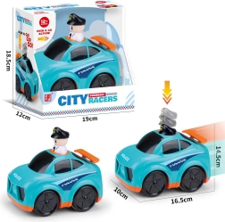 Policejní auto se zatlačovacím mechanismem