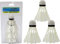 Sada badmintonových košíčků z peří, 3 kusy