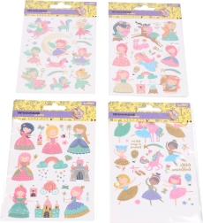 Tetovací obtisky pro děti 10,5 × 15 cm – dívčí motivy