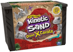 Kinetic Sand Dino X-Cavate vykopávací sada se skeletem dinosaura a příslušenstvím