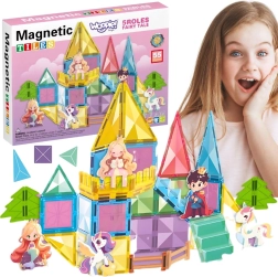 Woopie magnetická stavebnice pohádkový hrad 55 dílků