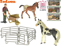 Zoolandia figurky koně s hříbětem a doplňky - 1 kus