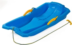 Plastové sáně s brzdami Baby Mix Karol modré