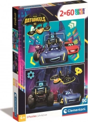 Puzzle Batwheels 2x60 dílků