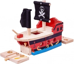 Pirátská galéra Bigjigs Rail