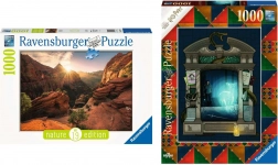 Ravensburger puzzle 2×1000 dílků se SoftClick technologií