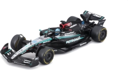 Bburago 1:43 formule MERCEDES‑AMG F1 W15 George Russell v dárkovém boxu