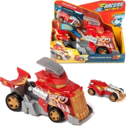 T-Racers Mix ’N Race Fire Launcher Truck – nákladní auto s vystřelovačem
