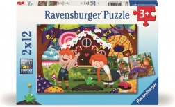 Ravensburger puzzle Kouzelný svět pohádek 2×12 dílků
