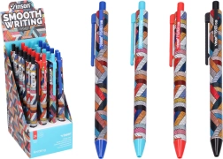 Propiska s hybridním inkoustem 0,5 mm – modrá náplň