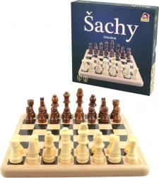 Dřevěné šachy 21 × 21 cm