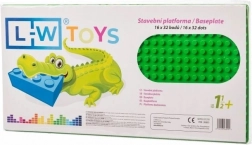 Stavební podložka pro LEGO DUPLO 16×32, 25,5 × 51 cm, zelená – L-W Toys
