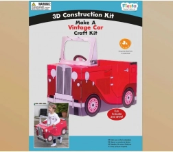 Fiesta Crafts 3D skládačka Vintage auto červené