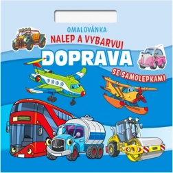 omalovánka čtverec nalepuj a vybarvuj – doprava