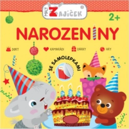 Malý zajíček – narozeniny (aktivní knížka se samolepkami) – Svojtka & Co.