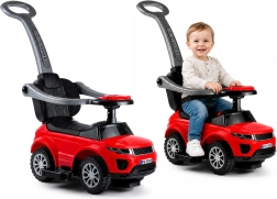 Dětské odrážedlo s vodicí tyčí SPORT CAR červené