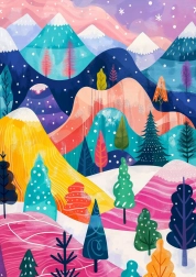 Puzzle Zimní paleta 1000 dílků