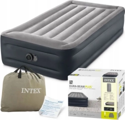 Nafukovací jednolůžková postel 191 × 99 × 42 cm s vestavěnou elektrickou pumpou INTEX