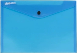 Psaníčko s drukem A5, modré, polypropylen