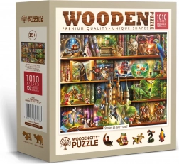 Wooden City dřevěné puzzle Příběh na každé polici – 1010 dílků