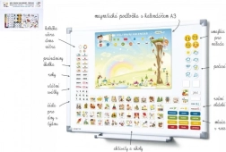 Magnetický kalendář pro děti - Školka s 114 magnetkami