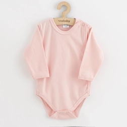 Dojčenské celorozepínací body New Baby Classic II, světle růžové, vel. 62 (3–6 měsíců)