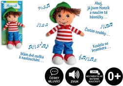 Mluvící hadrový panáček Honzík 30 cm