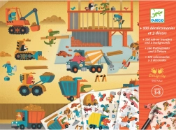 Sada s propisovacími obrázky Auta Djeco