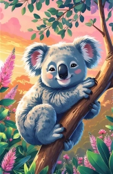 Puzzle Treflíci: Koala 54 dílků
