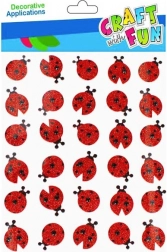 samolepky lienky s glitry 30 ks