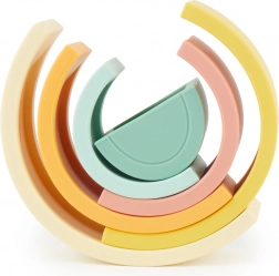 Silikonová skládací duha BIECO Tropical Vibes, 6 dílů