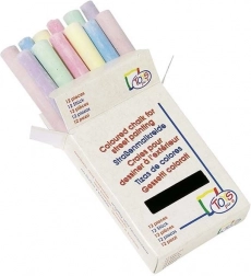 Barevná křída na tabuli nebo asfalt