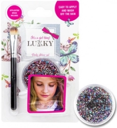 Lukky třpytivý tělový gel s aplikátorem