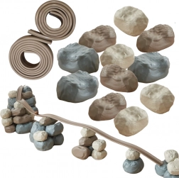 Elastická dráha s gumovými stavebními kameny 42 ks