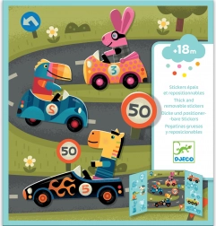 Přemístitelné samolepky pro nejmenší formule