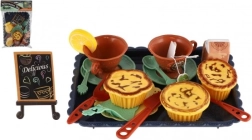 Dětská čajová sada s podnosem z plastu