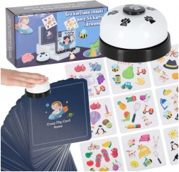 Hledačka dvojic Crazy Flip – 54 karet a zvonek