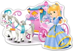 Maxi puzzle 12 dílků princeznin kočár Castorland – B-120017