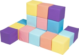 2Kids Toys pěnové kostky pastelové (18 ks)