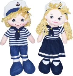 Textilní panenka námořník 30 cm
