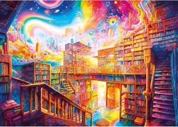 Puzzle město knih 1000 dílků MAGNOLIA