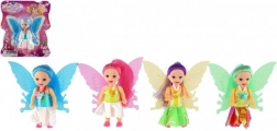 Panenka víla s křídly 10 cm – různobarevná