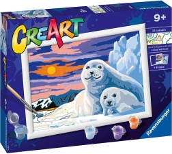 creart tuleni při západu slunce malování podle čísel ravensburger