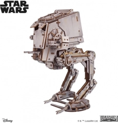 Ugears 3D dřevěná mechanická skládačka AT-ST kráčedlo STAR WARS 1:36