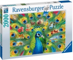 Puzzle 2000 dílků pávia krajina RAVENSBURGER